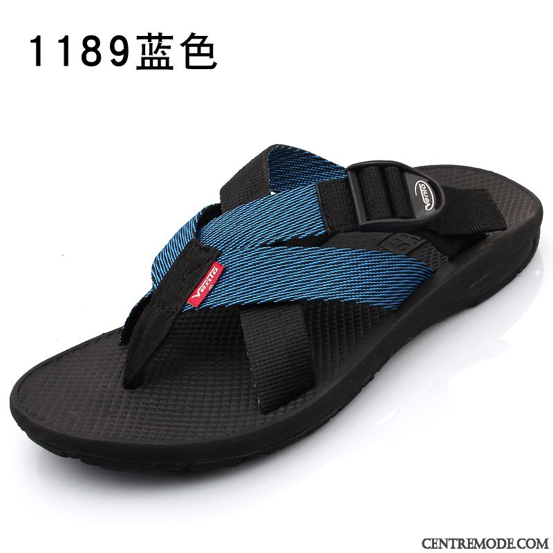 Chausson Homme Pas Cher Poudre Bleue Écarlate, Pantoufles Charentaises Homme