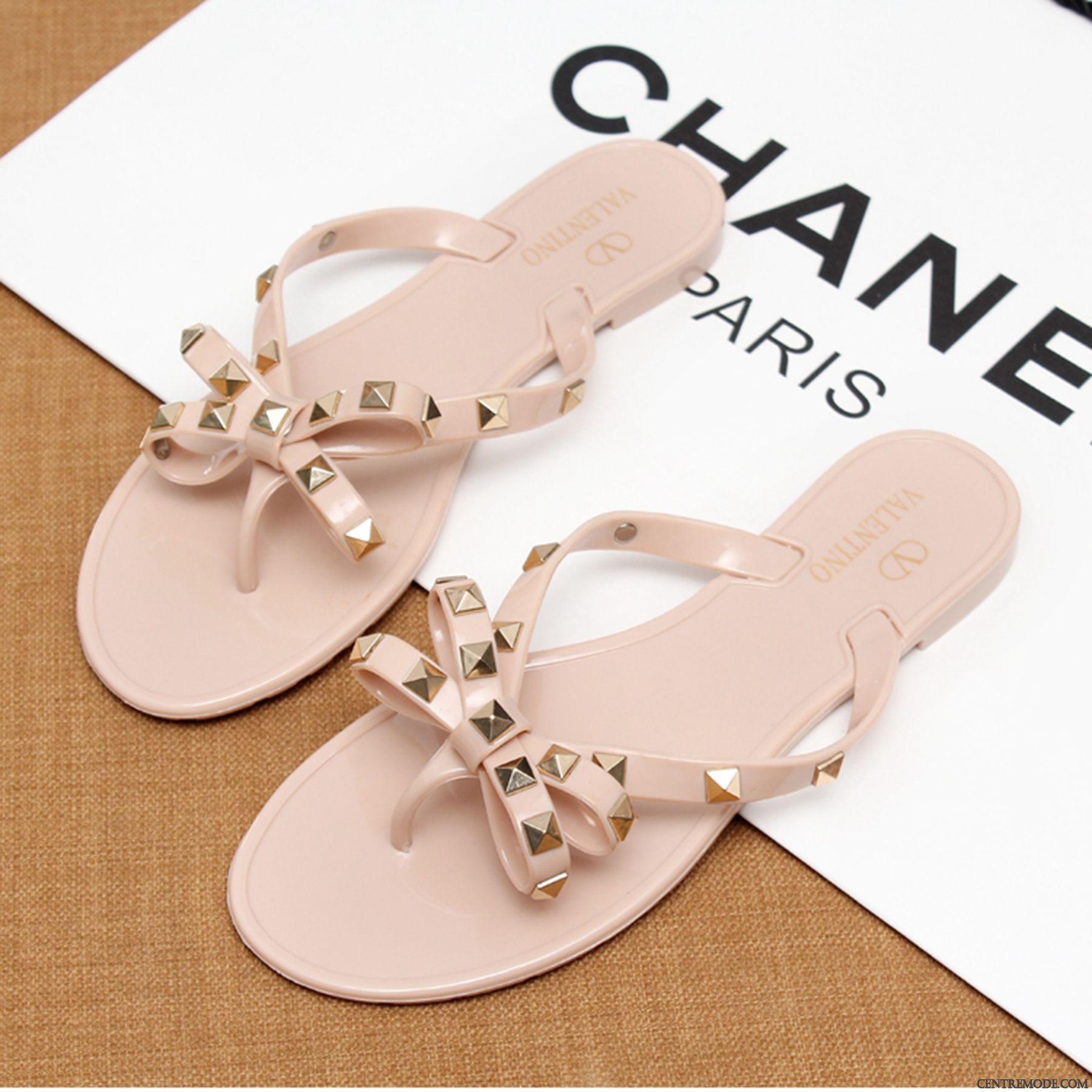 Chausson Laine Femme Rose Blanc, Pantoufles Blanches Femme Pas Cher