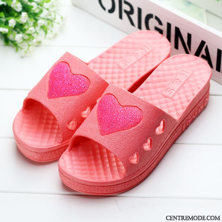 Chausson Été Femme, Chaussons Fourrées Femme Bronzage Bébé Rose