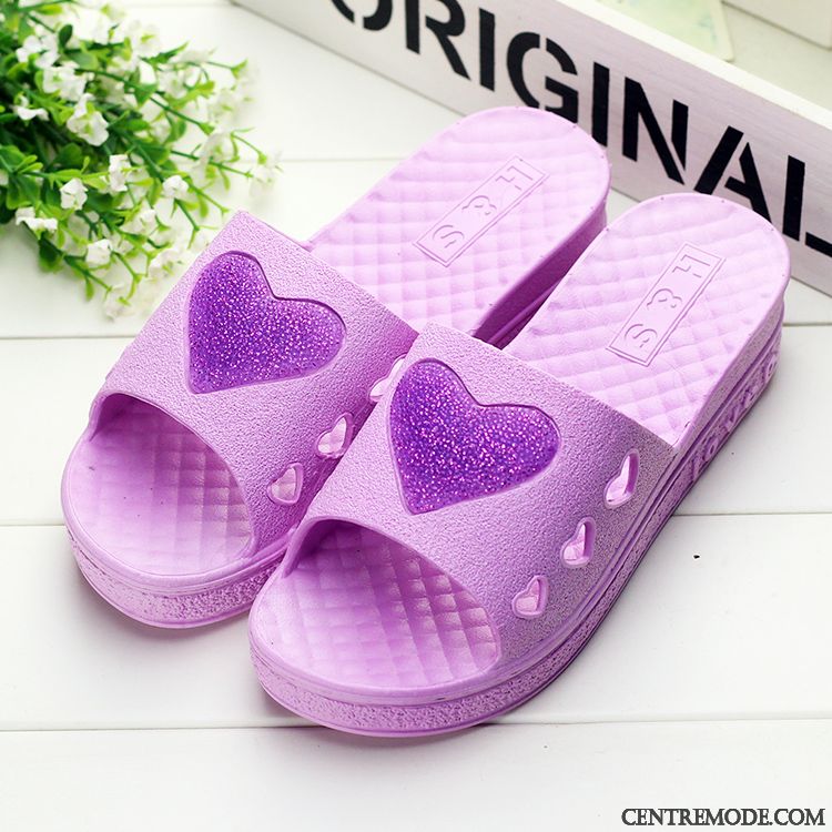 Chausson Été Femme, Chaussons Fourrées Femme Bronzage Bébé Rose
