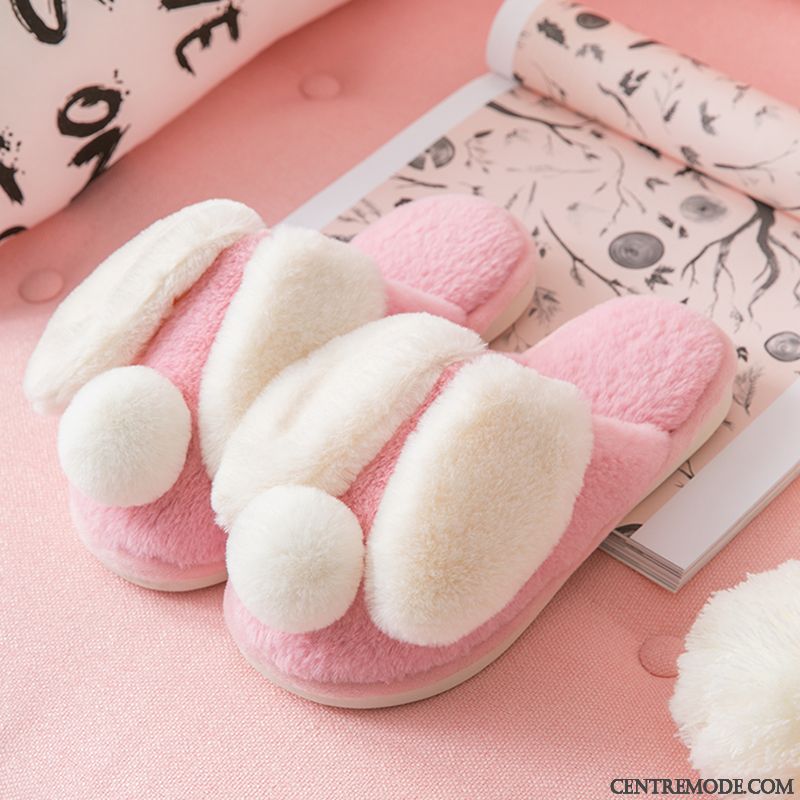 Chaussons Femme Charmant Antidérapant Matelassé Intérieur Homme Fantaisie Jaune