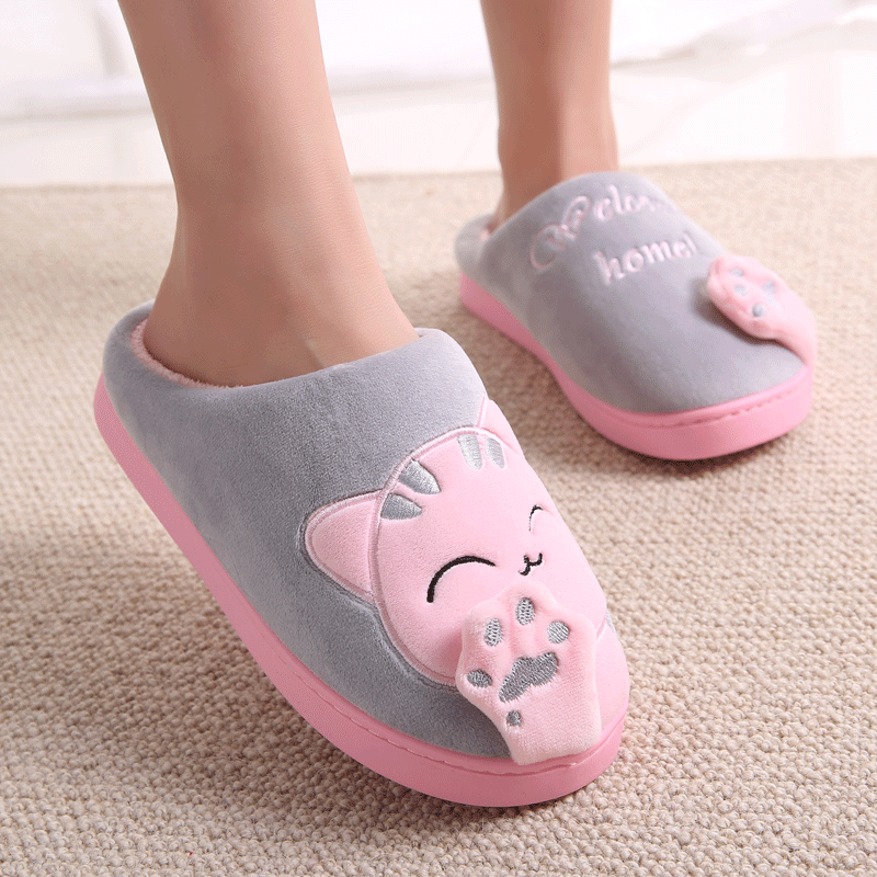 Chaussons Femme Enfant De Maison Charmant Matelassé Chauds Intérieur Rose