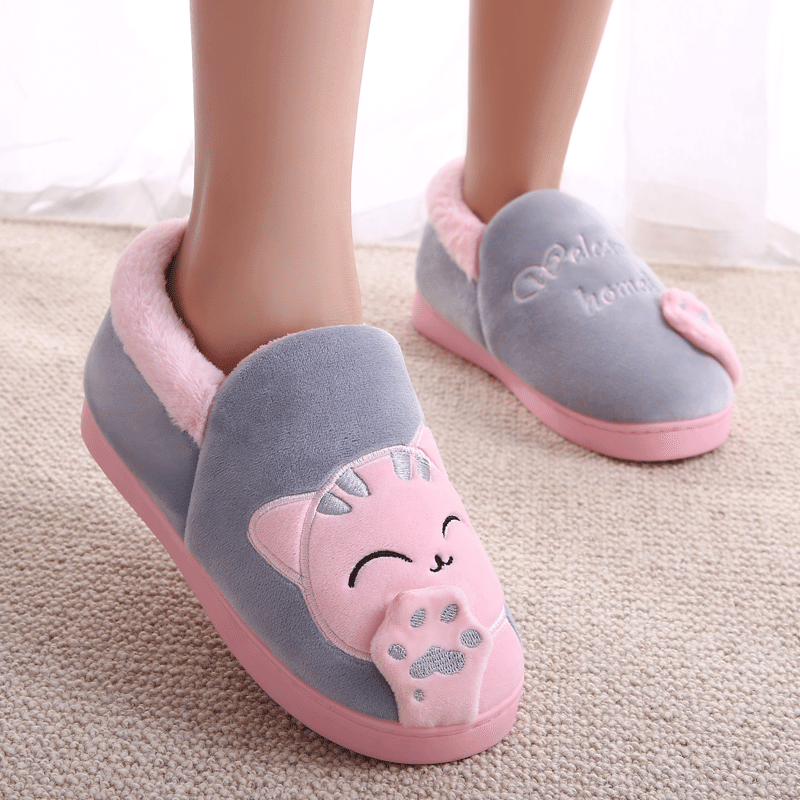 Chaussons Femme Enfant De Maison Charmant Matelassé Chauds Intérieur Rose