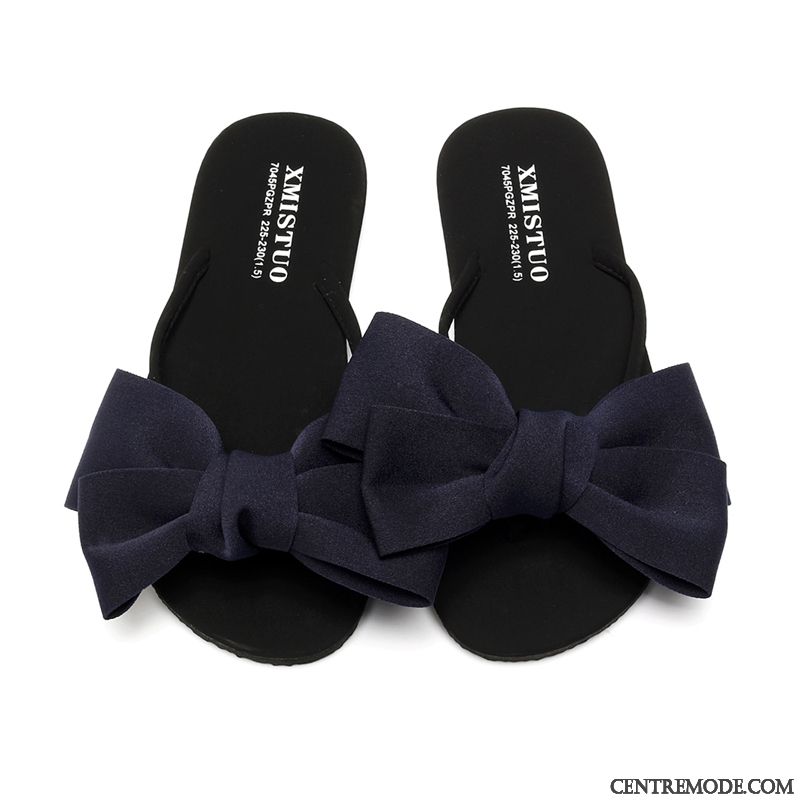 Chaussons Femme Fourrés, Pantoufle Pour Femme Lilas Noir