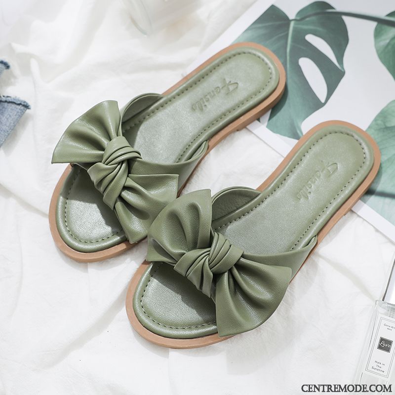 Chaussons Femme Plage Arc Tongs Chaussons Antidérapant Été Outwear