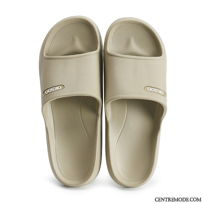 Chaussons Homme Femme Intérieur Salle De Bains Tongs Chaussons De Maison Fantaisie Gris