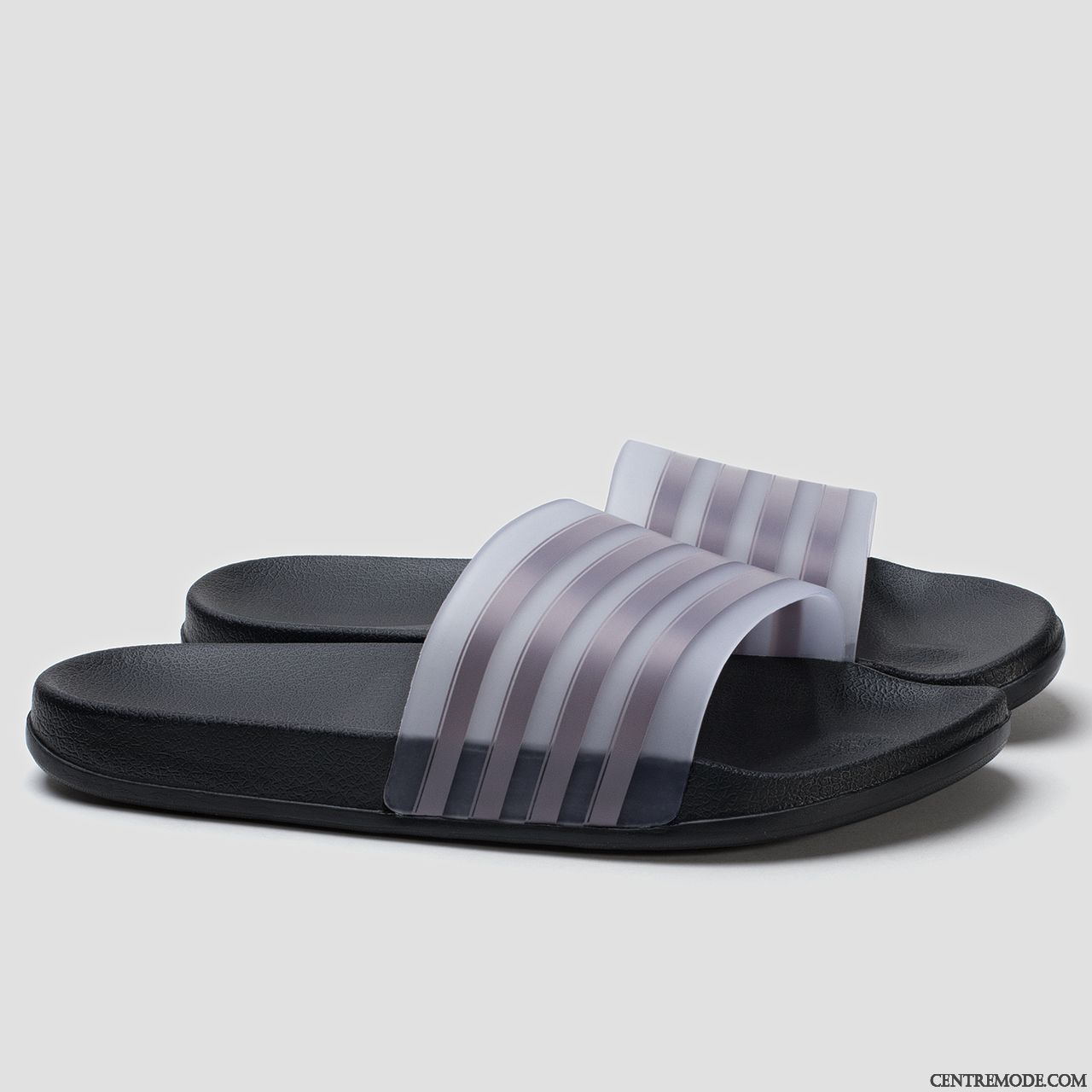 Chaussons Homme Femme Été Outwear De Maison Intérieur Tongs Chaussons Noir