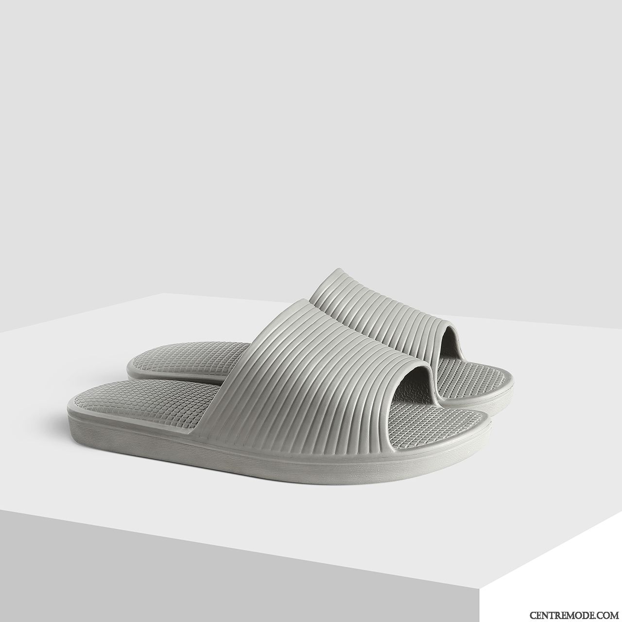 Chaussons Homme Intérieur Tongs Chaussons Semelle Épaisse Salle De Bains Grande Taille De Maison Bleu