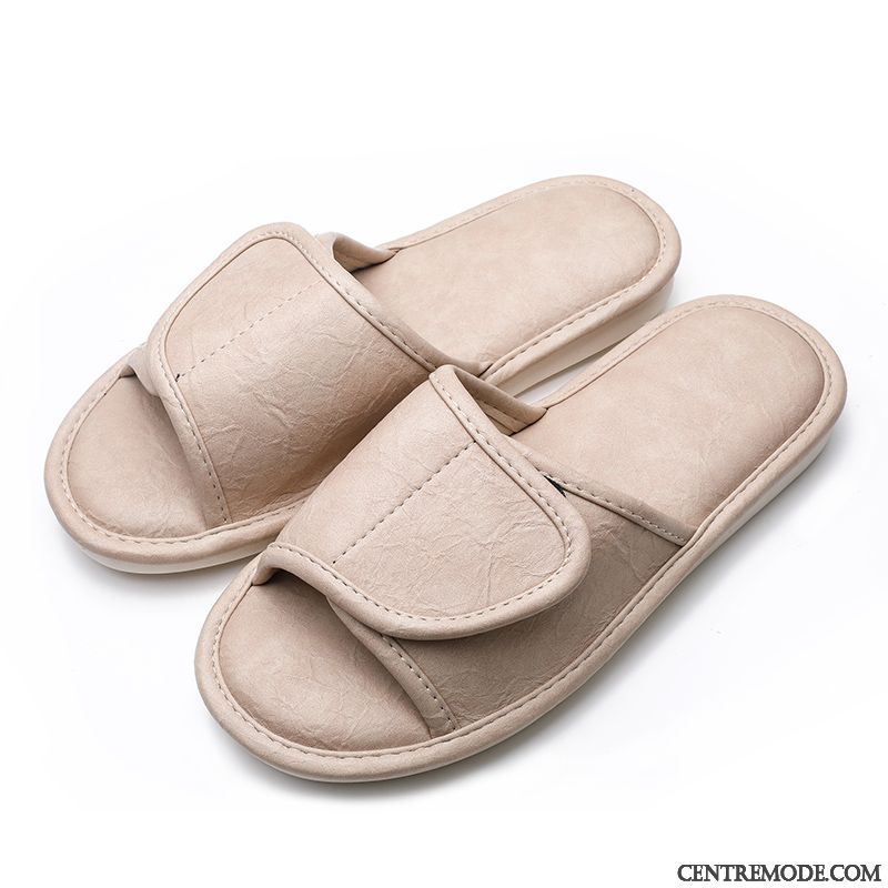 Chaussons Homme Mode Sandales Outwear Tongs Chaussons Antidérapant Plage Noir