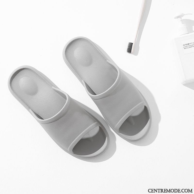 Chaussons Homme Tongs Chaussons Fantaisie Massage Femme Salle De Bains Intérieur Bleu Marin