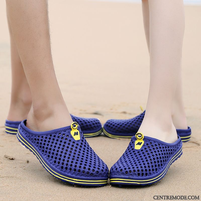 Chaussons Homme Été Tendance Décontractée De Plein Air Outwear Fantaisie Bleu