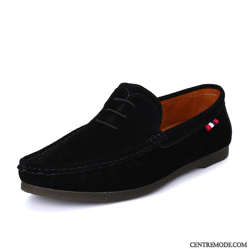 Chaussure Chic Homme, Mocassin Homme En Cuir Bleu Rouge