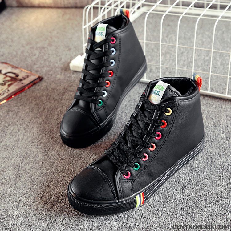Chaussure De Skate Femme Rose Saumon Blanc, Bottines Femme Plates En Ligne