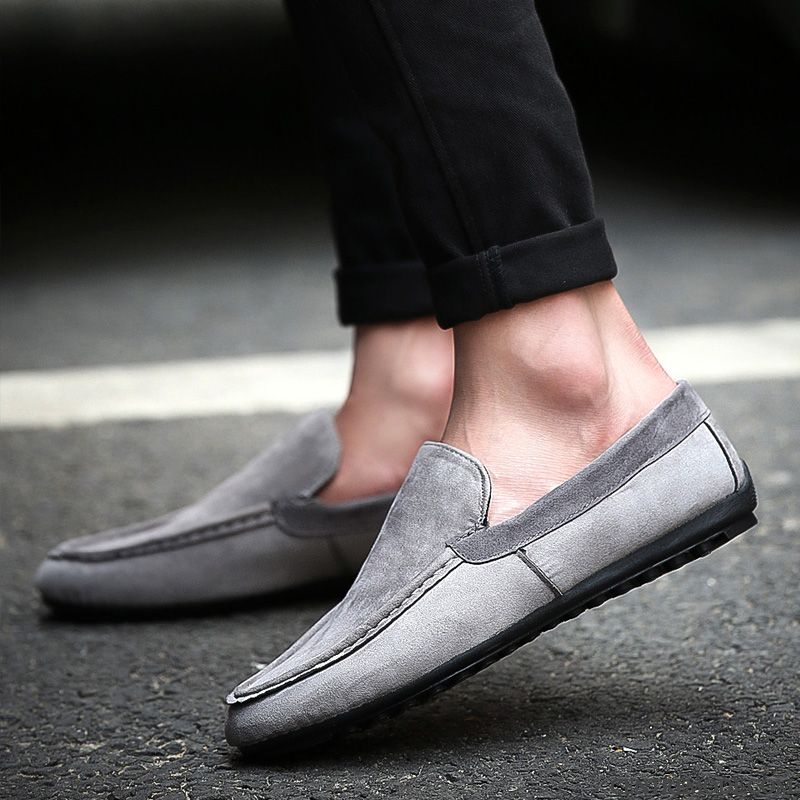Chaussure Homme Confortable Lavande Or, Mocassin Homme A Talon Pas Cher