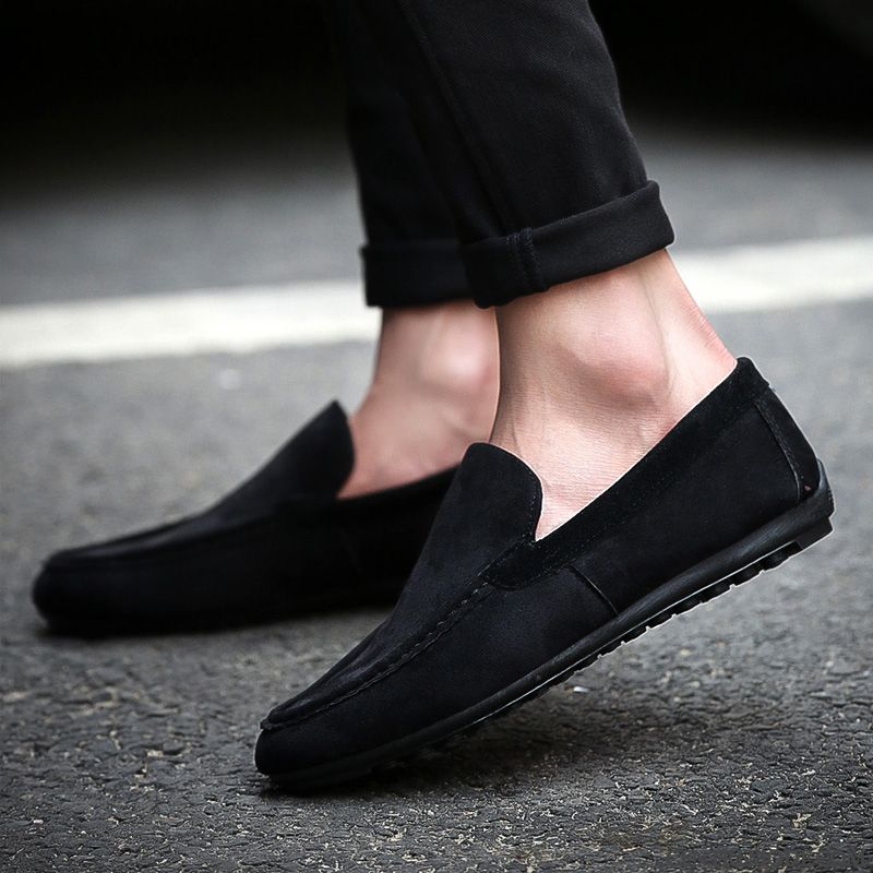 Chaussure Homme Confortable Lavande Or, Mocassin Homme A Talon Pas Cher
