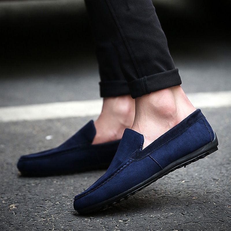 Chaussure Homme Confortable Lavande Or, Mocassin Homme A Talon Pas Cher