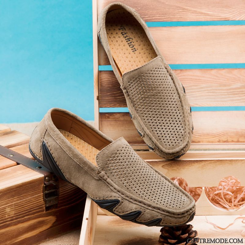 Chaussure Homme Mocassin Pas Cher Jaune Turquoise, Chaussure Homme Mocassin