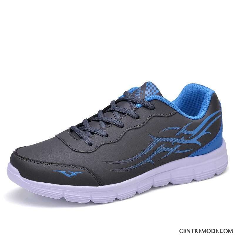 Chaussure Homme Street Brun Bleu Aigue-marine, Chaussure Running Pour Homme