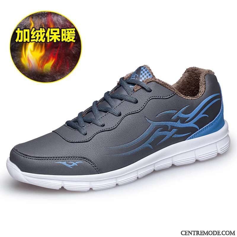 Chaussure Homme Street Brun Bleu Aigue-marine, Chaussure Running Pour Homme