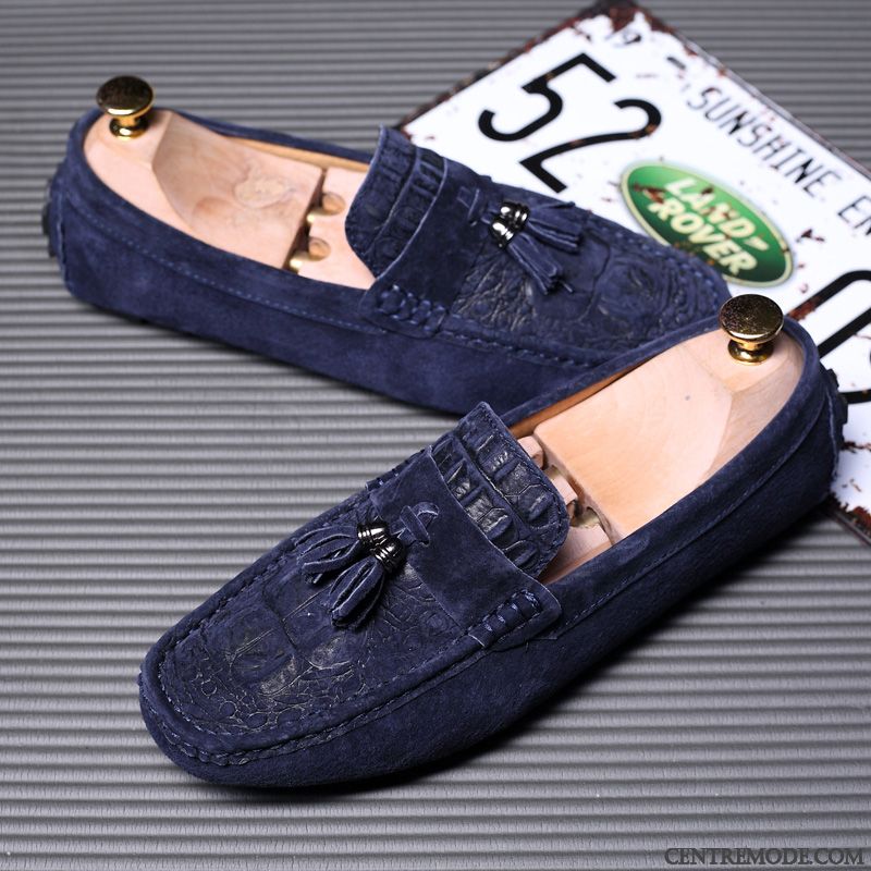 Chaussure Mocassin Homme Kaki Kaki, Chaussure Running Homme