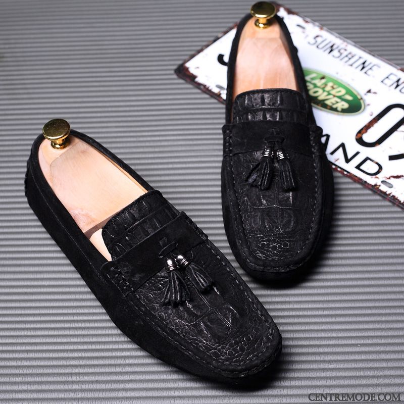 Chaussure Mocassin Homme Kaki Kaki, Chaussure Running Homme