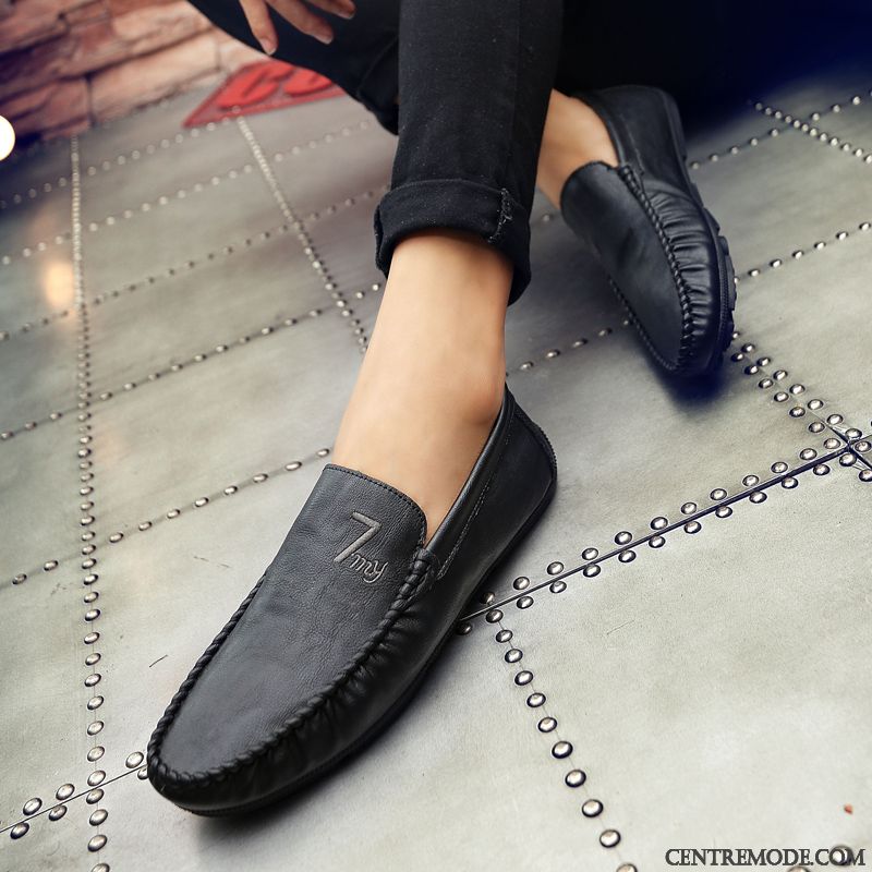 Chaussure Mocassin Homme Pas Cher Lawngreen Bleu Ciel, Mocassin Homme Cuir Souple