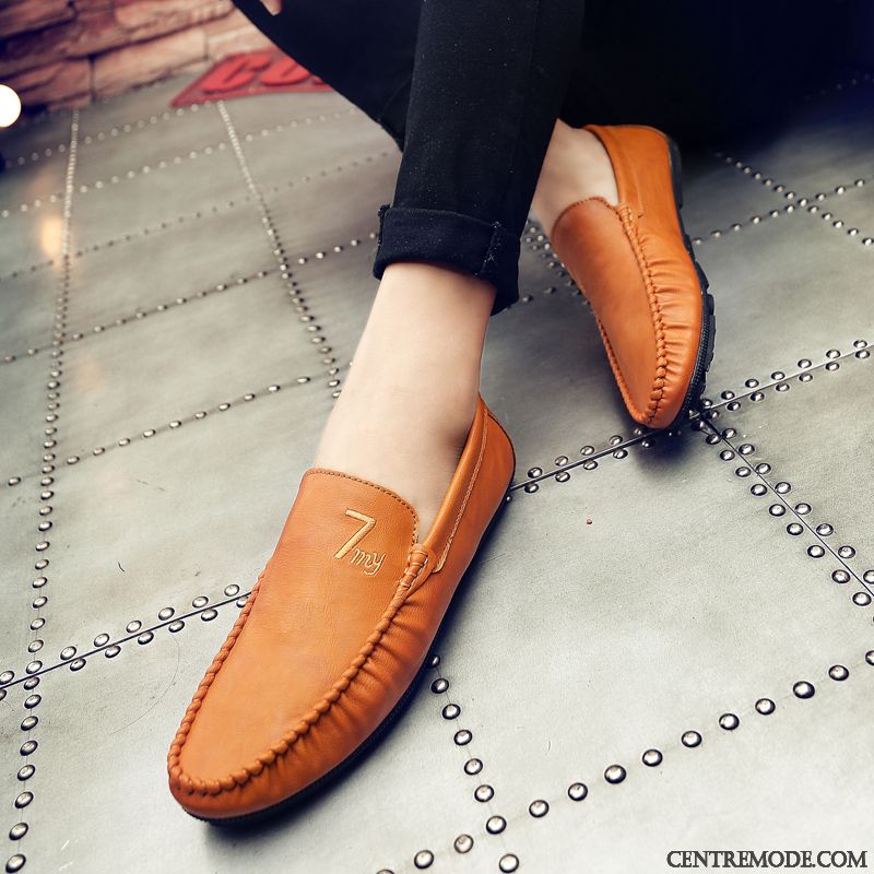 Chaussure Mocassin Homme Pas Cher Lawngreen Bleu Ciel, Mocassin Homme Cuir Souple