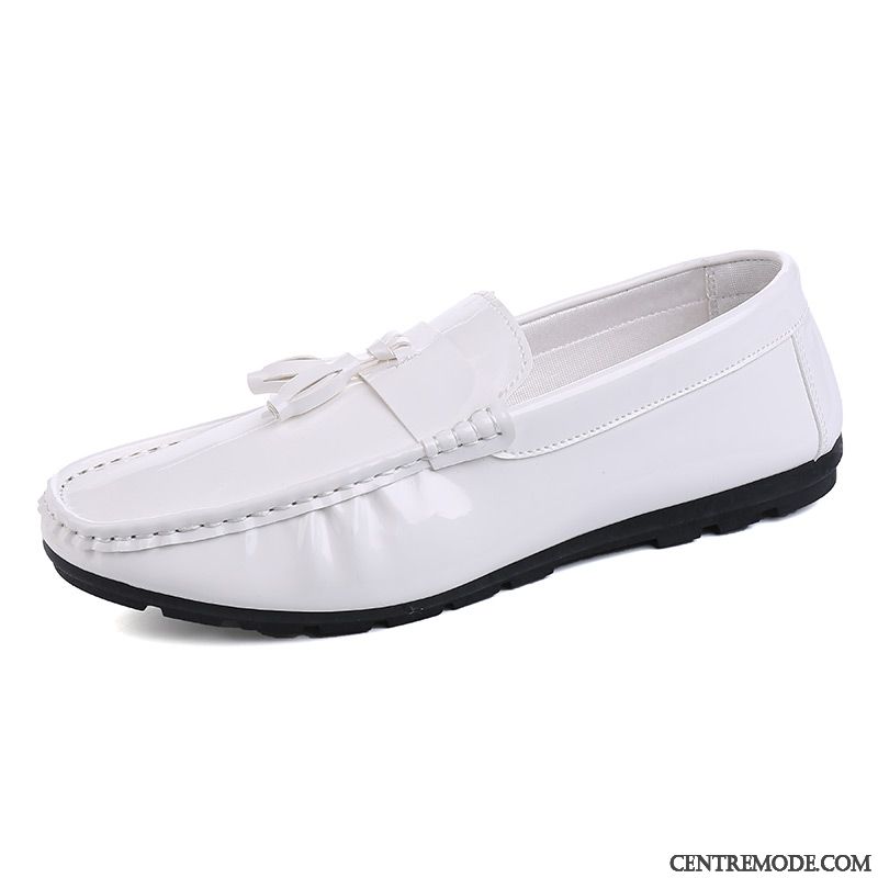 Chaussure Mocassin Homme Pas Cher, Mocassins Blancs Pour Homme Bronzage Papayawhip