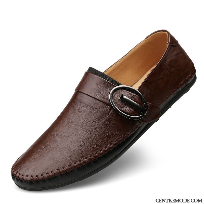 Chaussure Montante Homme Noir Beige, Mocassin Homme Cuir Noir Pas Cher