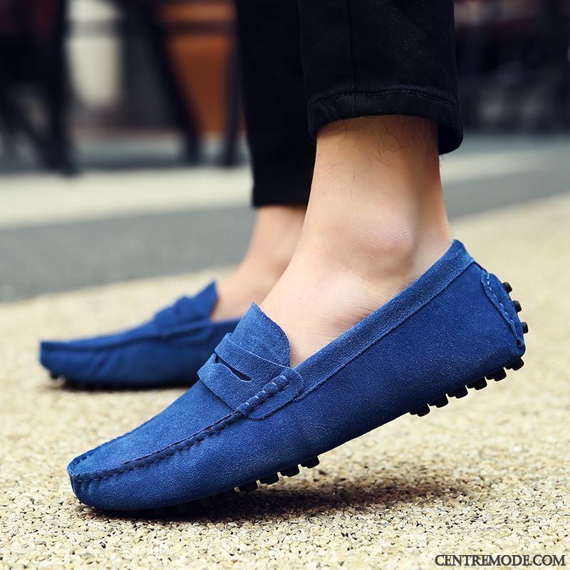 Chaussure Pour Homme Mocassin, Mocassin Classique Homme Rose Saumon Vert
