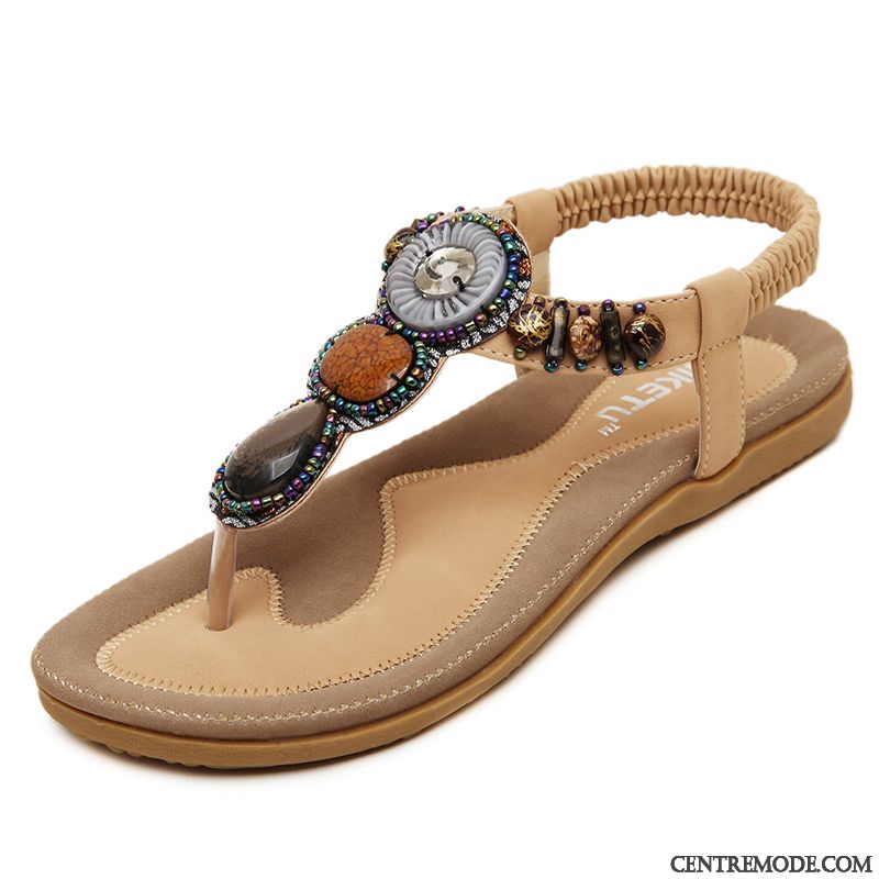Chaussure Sandales Femme Pas Cher En Vente, Sandales Femme Beige Pas Cher Tout Blanc Noir