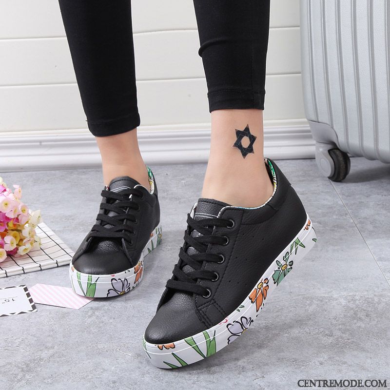 Chaussure Skate Noir Femme, Basket Skate Marron Femme Bleu Marin Vert Émeraude