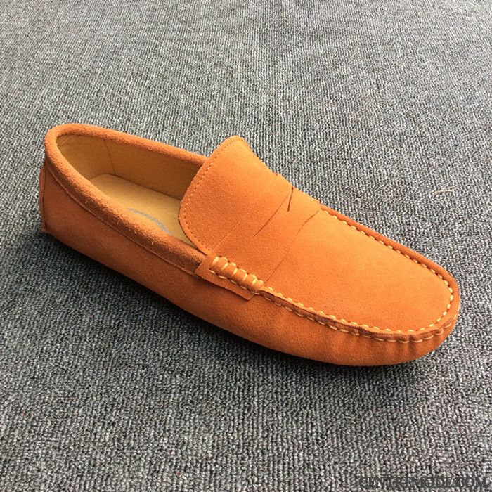 Chaussures Bicolores Homme, Mocassin Homme Confort Marron Pérou