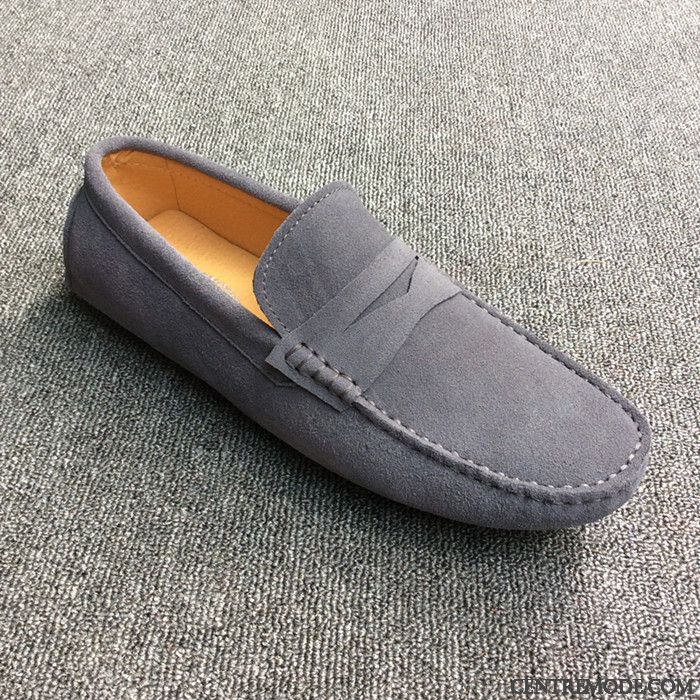 Chaussures Bicolores Homme, Mocassin Homme Confort Marron Pérou