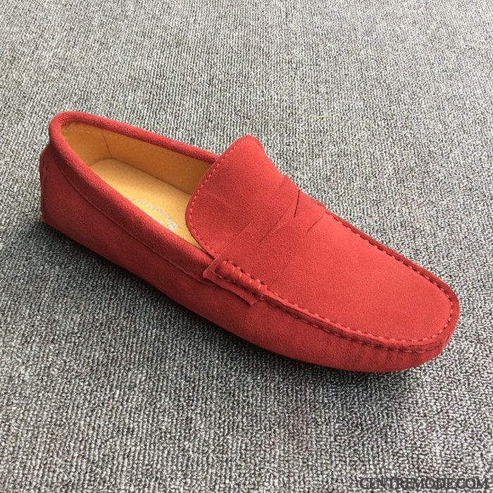 Chaussures Bicolores Homme, Mocassin Homme Confort Marron Pérou