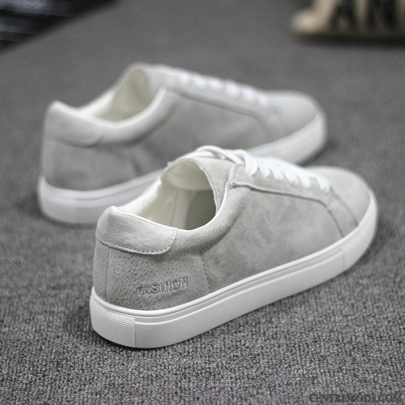Chaussures Femme Bottines France, Chaussure En Simili Skate Femme Blanc Blanc