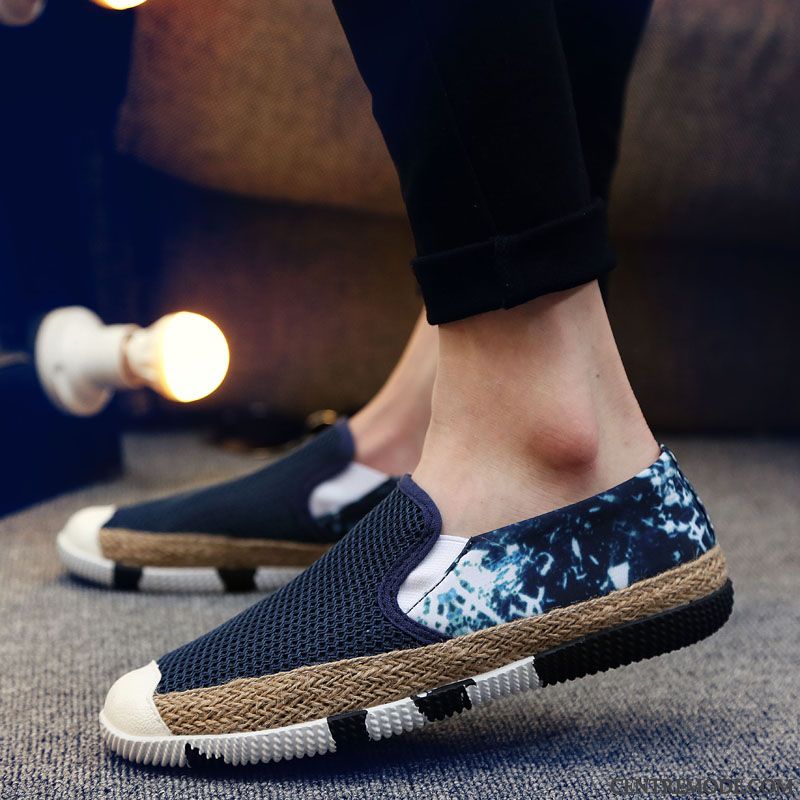 Chaussures Mocassins Homme Cuir Pas Cher, Mocassin Bleu Marine Homme Vert D'eau Blanc