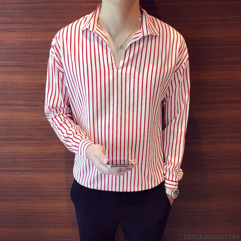 Chemise Blanche Cintrée Homme Pas Cher En Vente, Chemise En Solde Homme Argent Chocolat