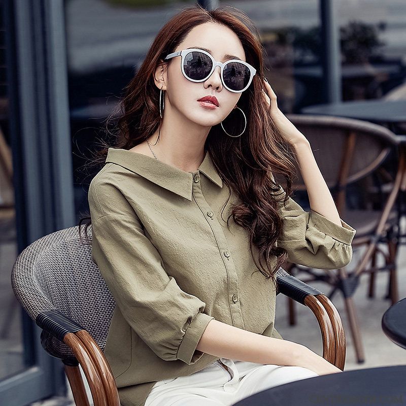 Chemise Femme En Jean, Chemise Volantée Femme Chocolat Lawngreen