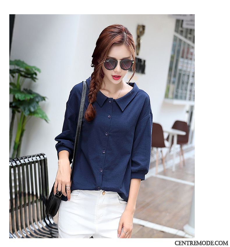 Chemise Femme En Jean, Chemise Volantée Femme Chocolat Lawngreen