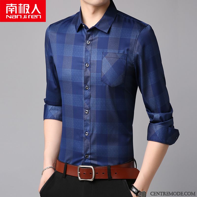 Chemise Homme De Marque Solde En Ligne, Chemise Jean Homme Manches Courtes Sandybrown Peachpuff