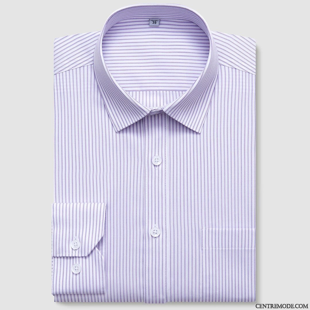 Chemise Homme Promotion, Chemise Homme Originale Palevioletred Blanc D'huître