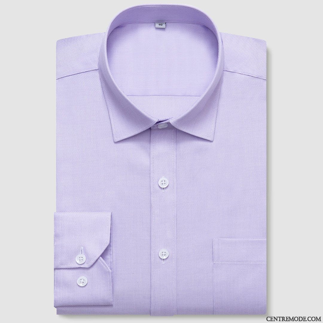 Chemise Homme Promotion, Chemise Homme Originale Palevioletred Blanc D'huître