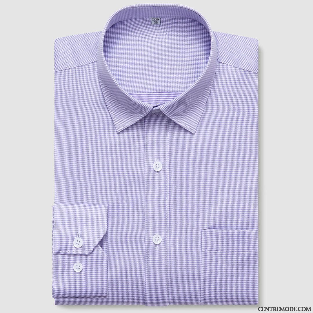 Chemise Homme Promotion, Chemise Homme Originale Palevioletred Blanc D'huître