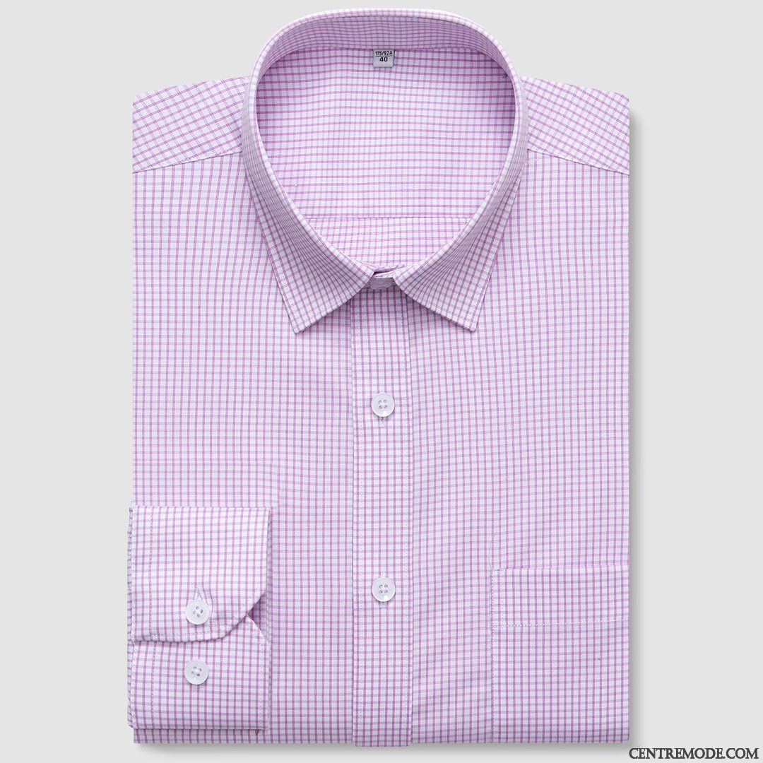 Chemise Homme Promotion, Chemise Homme Originale Palevioletred Blanc D'huître