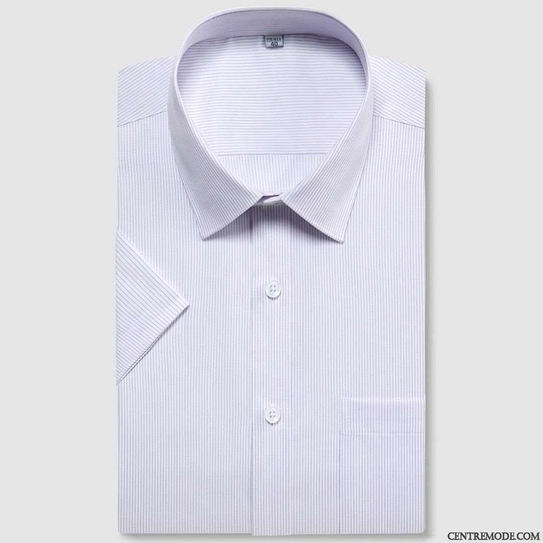 Chemise Homme Promotion, Chemise Homme Originale Palevioletred Blanc D'huître