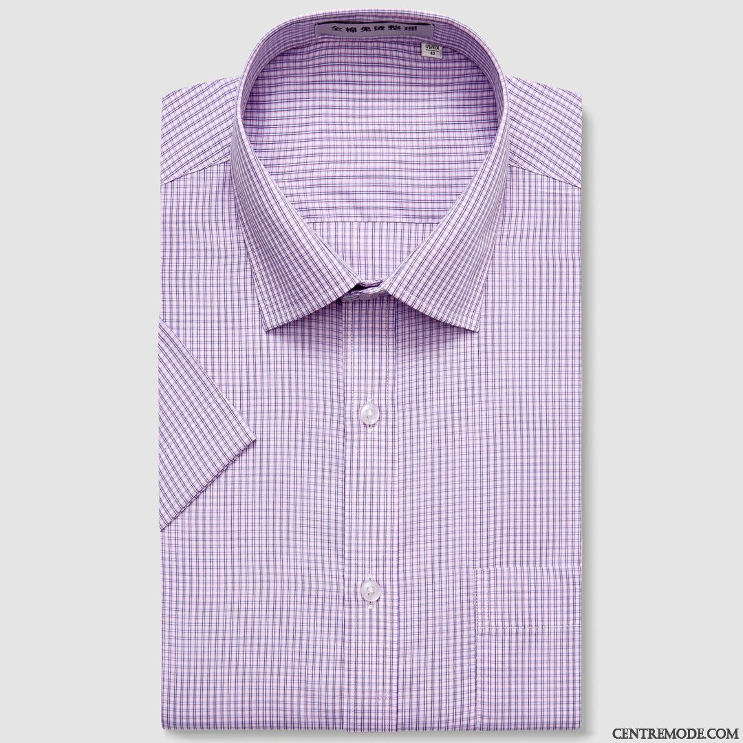 Chemise Homme Promotion, Chemise Homme Originale Palevioletred Blanc D'huître