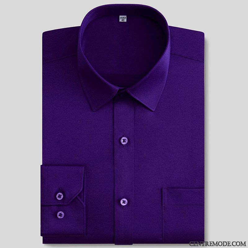 Chemise Homme Promotion, Chemise Homme Originale Palevioletred Blanc D'huître