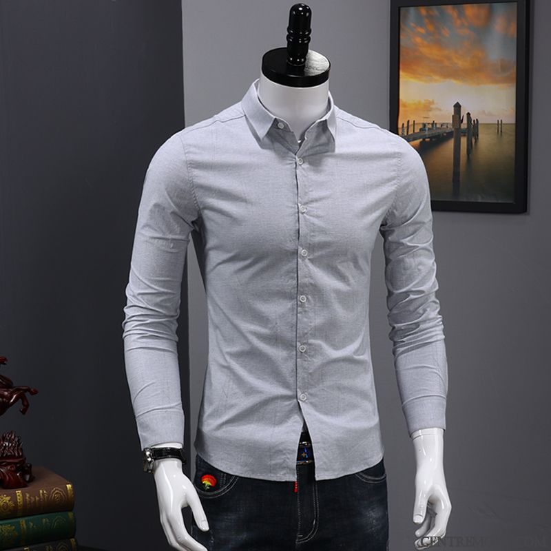 Chemise Lin Blanc Homme, Chemise A Carreaux Rouge Et Bleu Homme Argent Brun