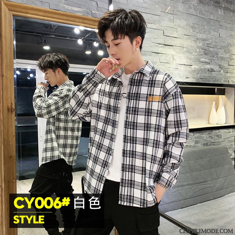 Chemises Homme Décontractée Manche Baggy Chemisette Tendance Été Rouge